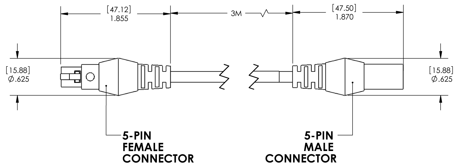 Uniblitz 510A interconnect cable